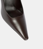The Row Lana leather pumps