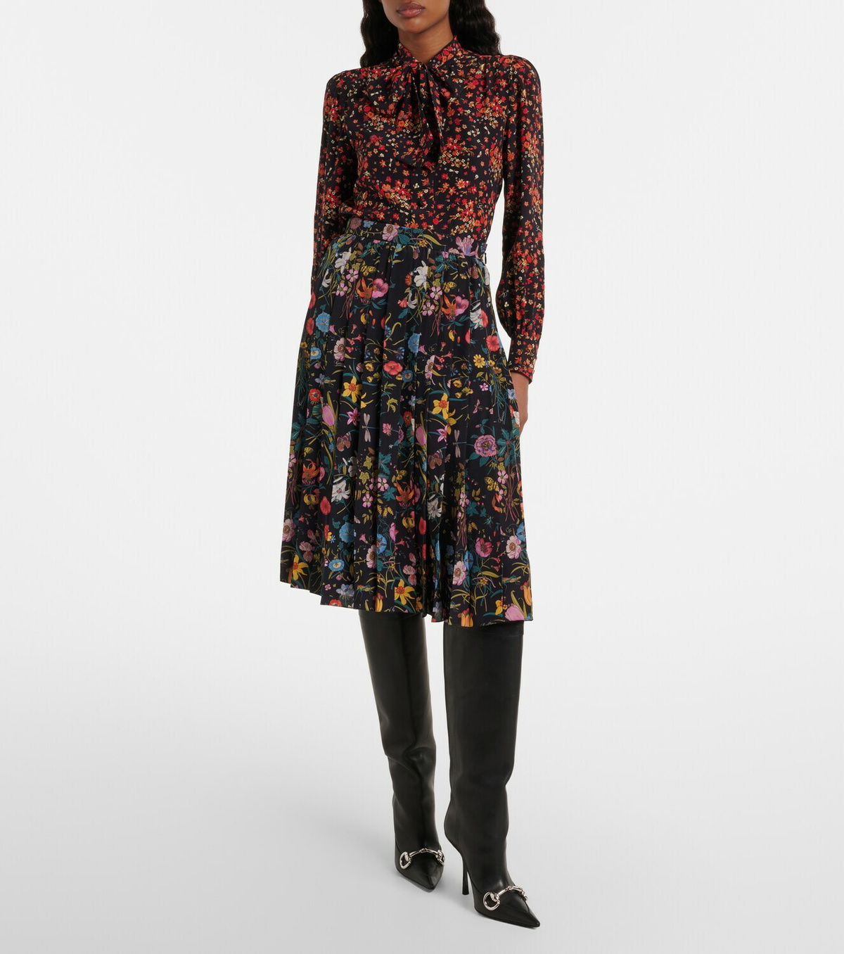 Gucci Boulevard Horsebit leather knee-high boots