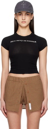 Praying SSENSE Exclusive Black 'Mercy' Knit T-Shirt