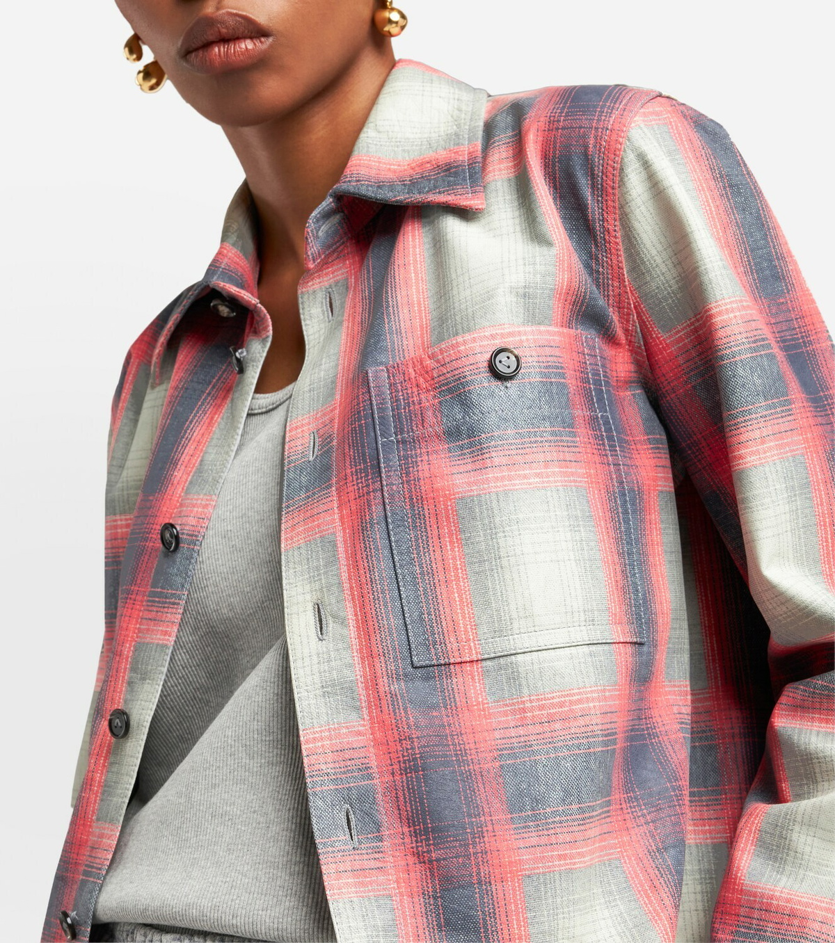 Bottega Veneta Trompe l'œil leather shirt jacket Bottega Veneta