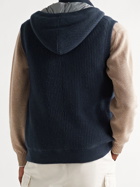Brunello Cucinelli - Padded Cashmere Hooded Gilet - Blue