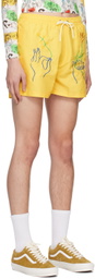 Carne Bollente Yellow Tender Hands Swim Shorts