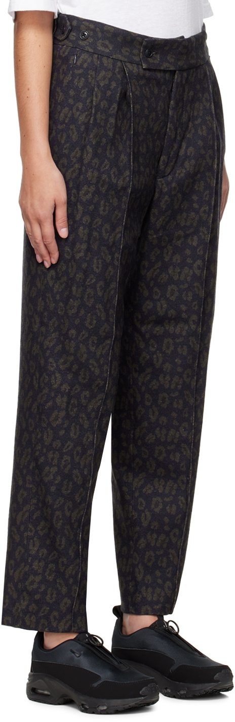 Orchid Jacquard Ruffle Trousers