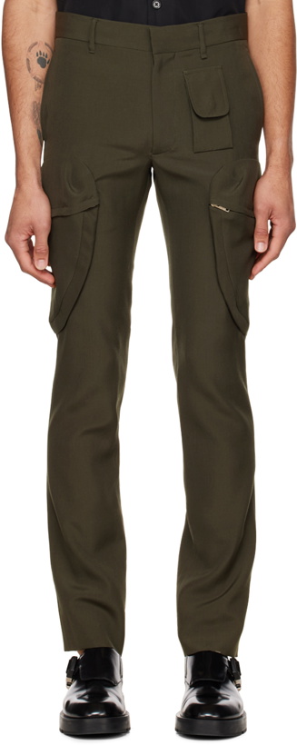 Photo: Givenchy Khaki Slim-Fit Cargo Pants