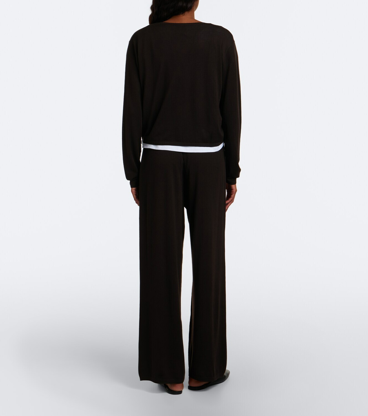 Leset James wool wide-leg pants