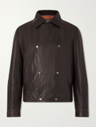 Brunello Cucinelli - Leather Jacket - Brown