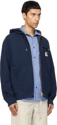 sacai Navy Carhartt WIP Edition Cotton Jersey Hoodie