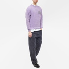 Aries Men's Waffle Crew Knit in Lilac