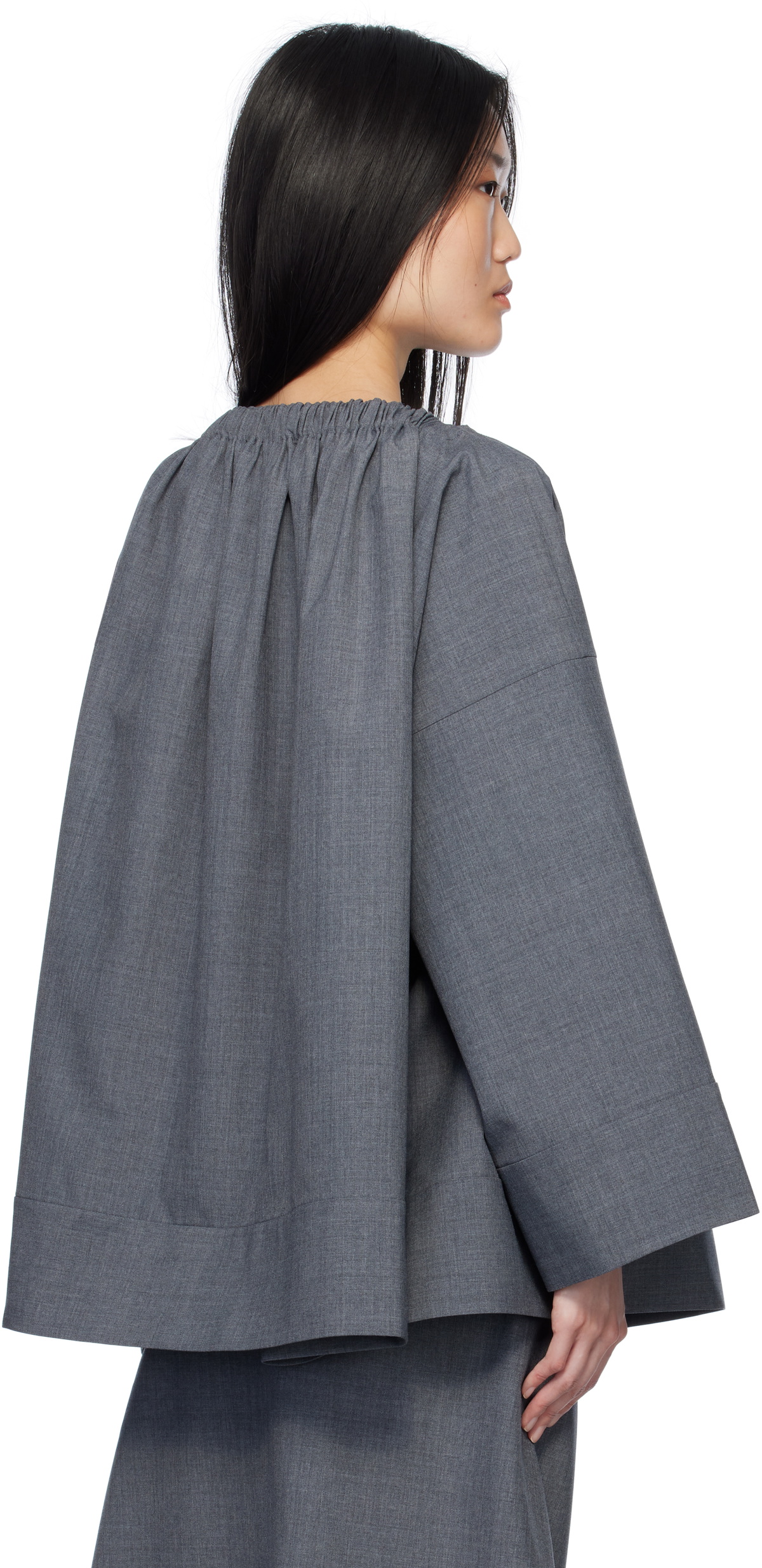 AO Yes Gray Drawstring Jacket