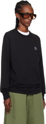 Stone Island Black 2100030 Organic Cotton Jersey 'Fissato' Effect T-shirt
