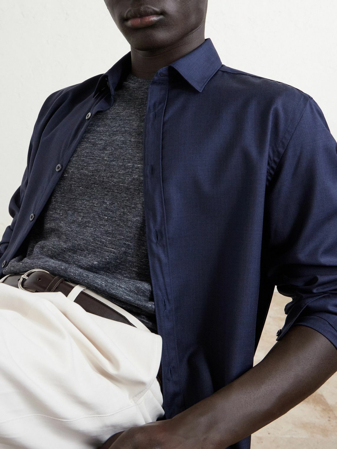 Loro Piana - Linen T-Shirt - Gray