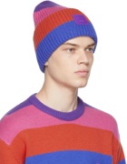 Acne Studios Multicolor Stripe Logo Beanie