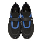 Prada Black and Blue Sport Sneakers