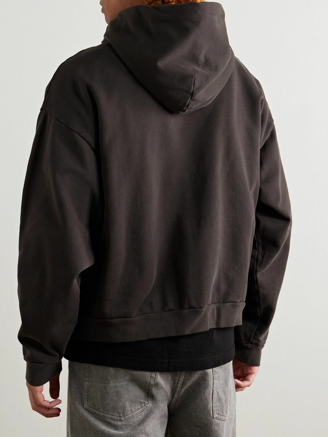 AGOLDE - Salford Oversized Cotton-Jersey Hoodie - Brown