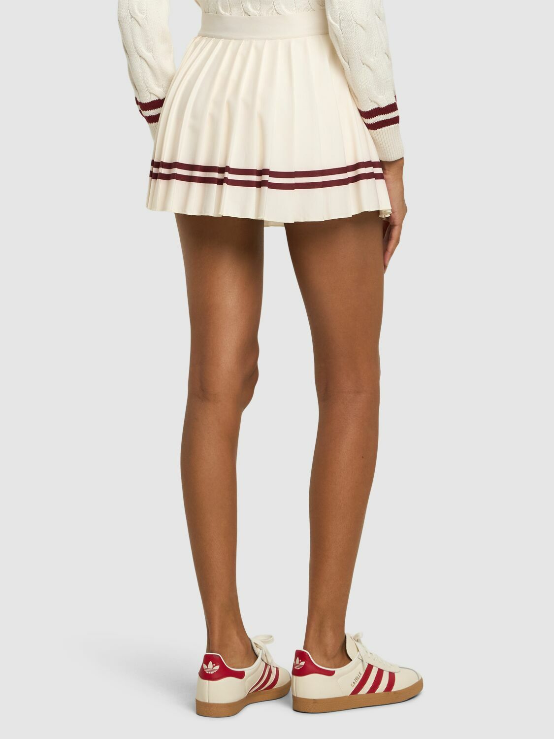 SPORTY & RICH Classic Logo Pleated Skirt Sporty & Rich