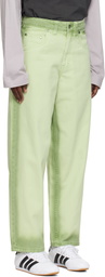 Dime Green Classic Baggy Jeans