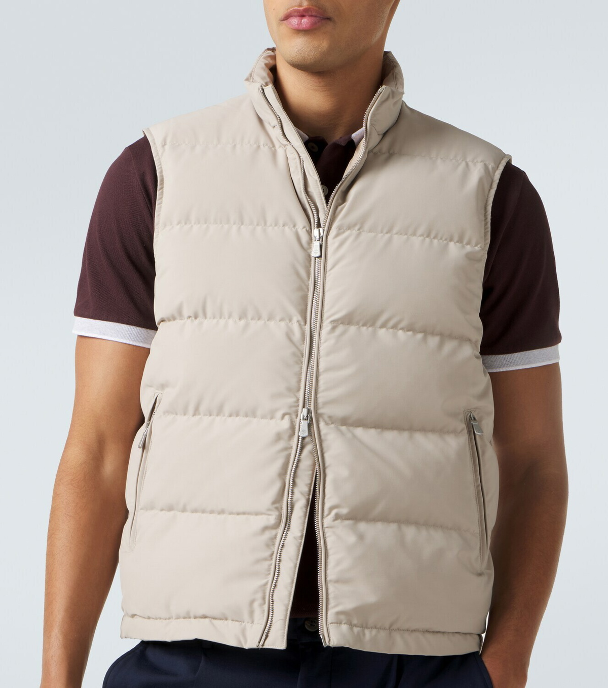 Eleventy Wool-blend down vest