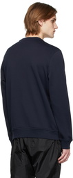 Moncler Navy Logo Patched Sweatshirt