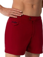 MC2 Saint Barth Man Burgundy Fitted Cut Swim Shorts Harrys