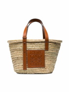 LOEWE - Basket Raffia And Leather Tote Bag