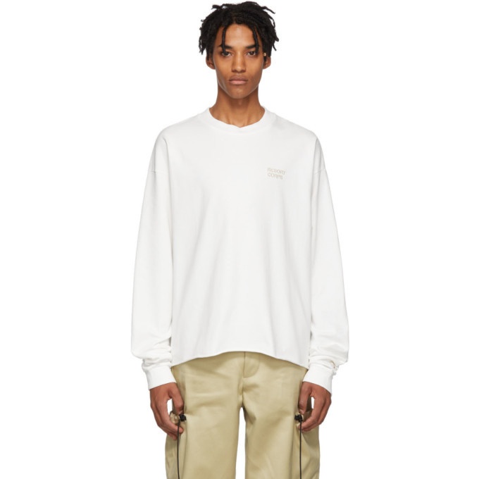 Photo: Resort Corps White Prophet Cropped Long Sleeve T-Shirt