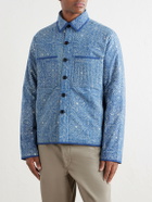 Kardo - Wynton Printed Cotton Blouson Jacket - Blue