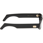 Valentino Black Geometric Acetate Sunglasses