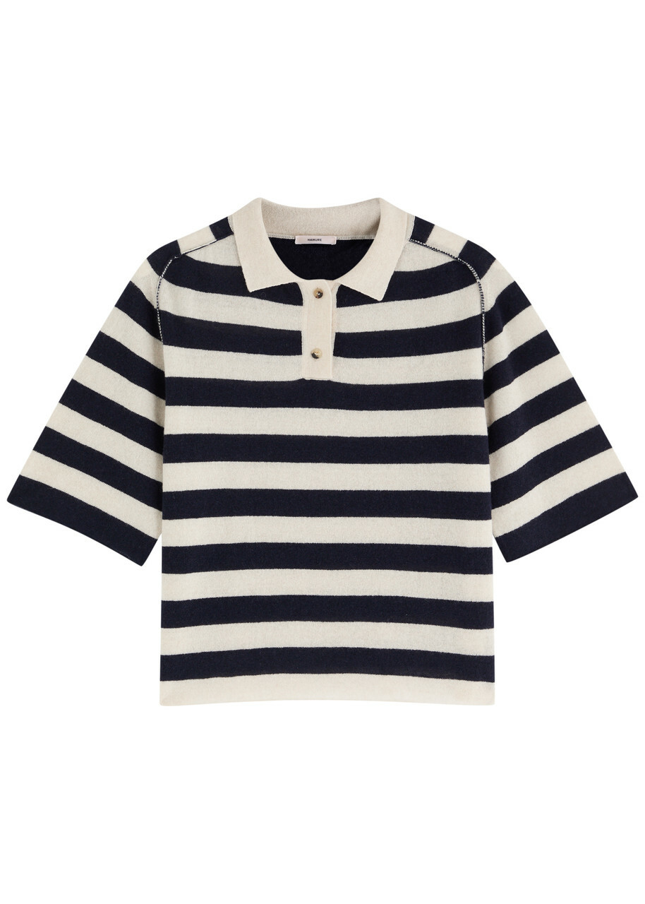 Haikure Pauline Striped-intarsia Wool-blend Jumper Stripe