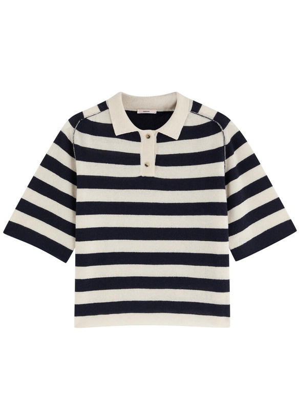 Photo: Haikure Pauline Striped-intarsia Wool-blend Jumper Stripe