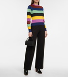 Victoria Beckham - Striped metallic sweater