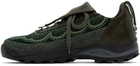 Kiko Kostadinov Green & Khaki Chalice Lace Up Sneakers