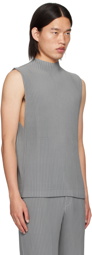 HOMME PLISSÉ ISSEY MIYAKE Gray Monthly Color May Tank Top