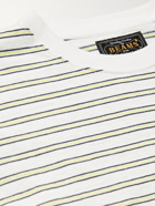 BEAMS PLUS - Striped Slub Cotton-Jersey T-Shirt - White