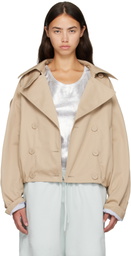 Acne Studios Beige Short Trench Jacket