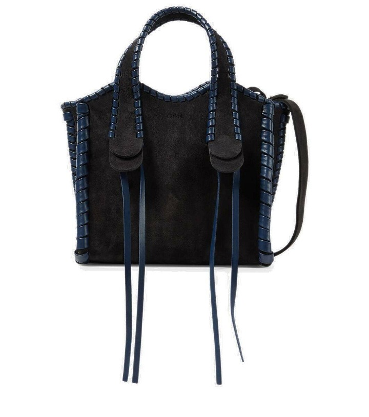 Photo: Chloé Mony Small suede tote bag