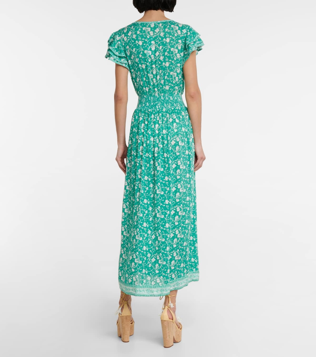 Poupette St Barth Della floral midi dress