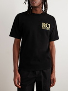 Reese Cooper® - Logo-Print Cotton-Jersey T-Shirt - Black