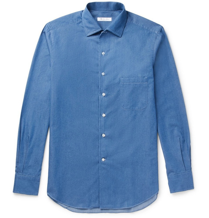 Photo: Loro Piana - Andre Cotton-Chambray Shirt - Men - Indigo