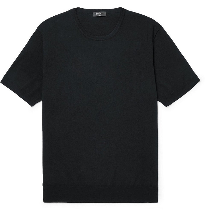 Photo: Berluti - Wool-Jersey T-Shirt - Men - Black