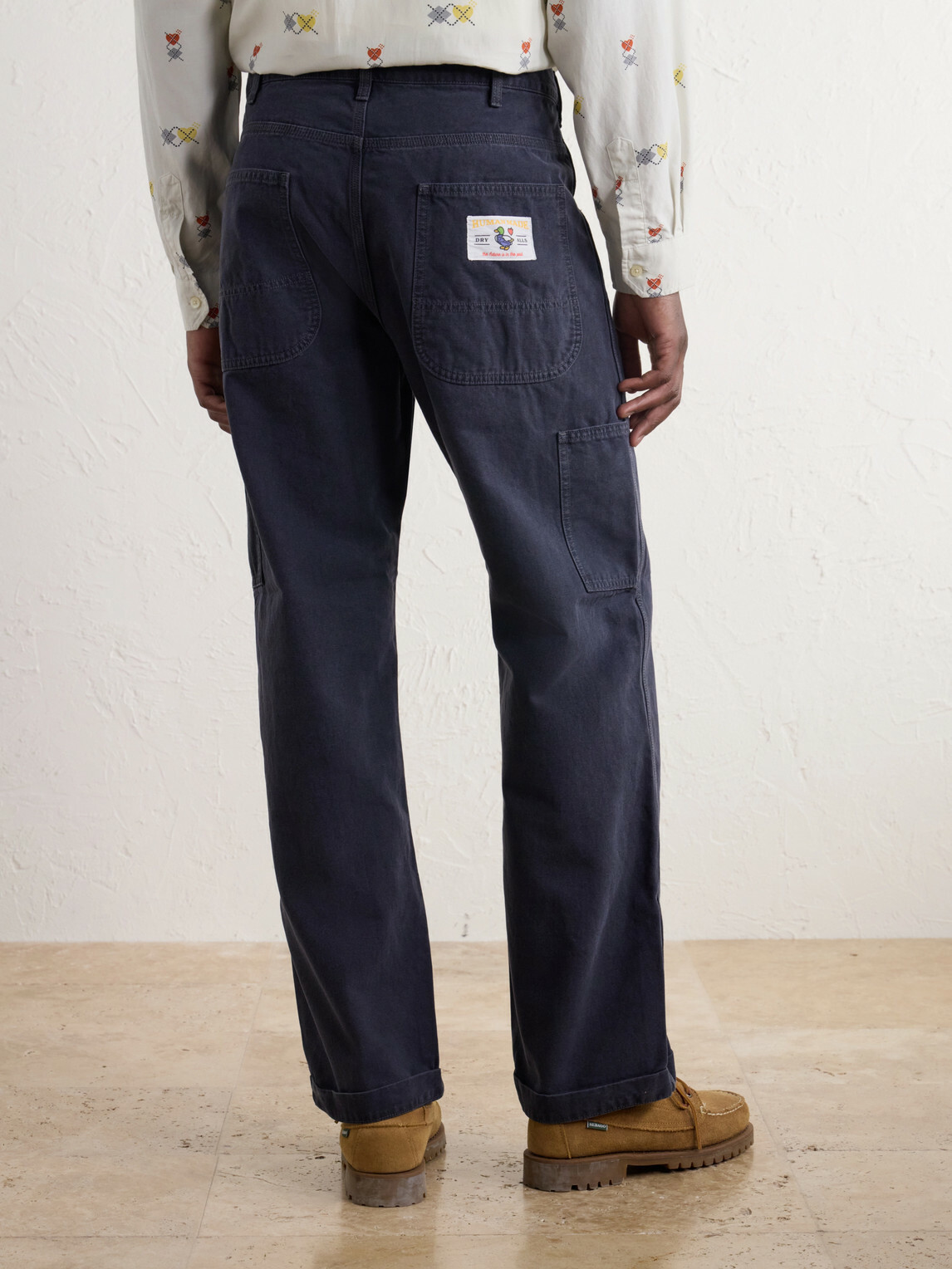 Human Made - Straight-Leg Cotton-Canvas Trousers - Blue