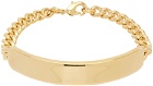 A.P.C. Gold Darwin Curb Chain Bracelet