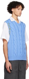 Marni Blue Embroidered Vest