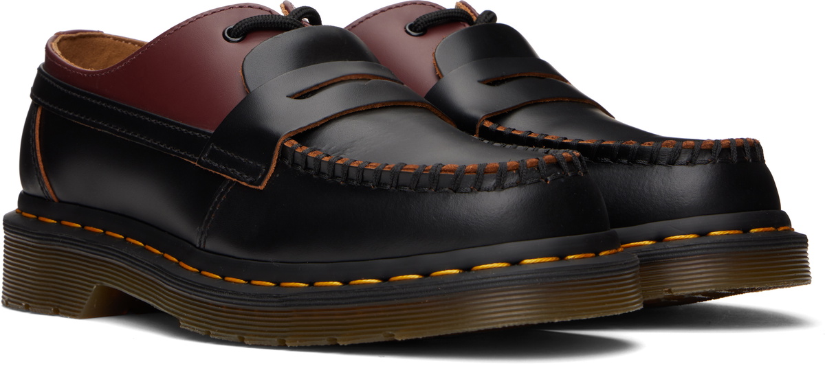 【関税&送料込み】Mm6 Maison Margiela 1461/Penton Loafers MM6 Maison Margiela Black & Burgundy Dr. Martens Edition