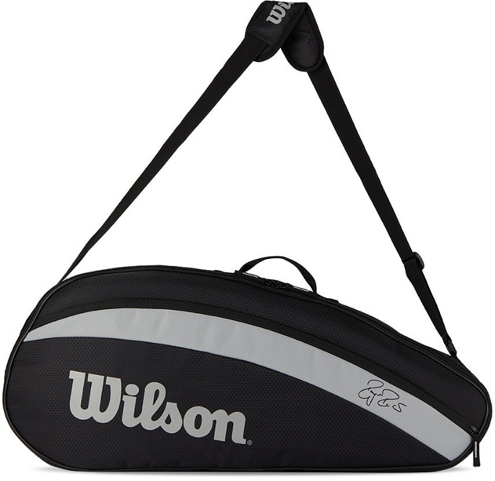 Photo: Wilson Black Fed Team 3-Pack Tennis Racket Bag