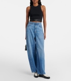 Givenchy Logo ribbed-knit cropped cotton tank top