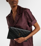 Saint Laurent Paris leather clutch
