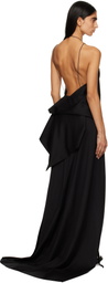 Ann Demeulemeester Black Lief Negligee Maxi Dress