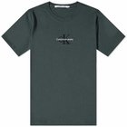 Calvin Klein Men's Monologo T-Shirt in Dark Green