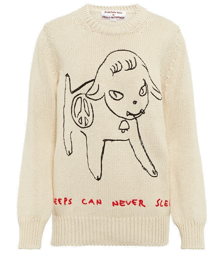 Photo: Stella McCartney - x Yoshitomo Nara embroidered cotton sweatshirt