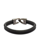 Saint Laurent Leather Clasp Bracelet